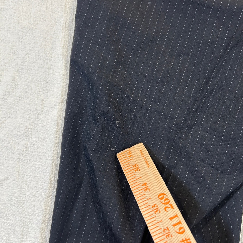 Womens Banana Republic Martin Fit Pants Black Pinstripe Cuffed Dress‎ Size 6 - Picture 6 of 14